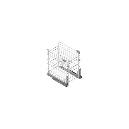 Cesto extraíble 3 estantes M-400 CLASSIC guía Hettich Menage Confort