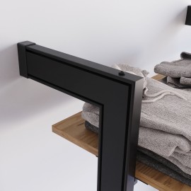 Kit pared sistema modular STRUCTURA 220X30 NEGRO Menage Confort