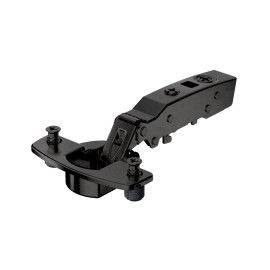 Bisagra Hettich SENSYS 8645I 110º Solapada TH52 tacos expansibles a 52 mm con amortiguación Obsidian