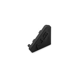 Blister Tapa final perfil led V ( 10 Unidades ) NEGRO